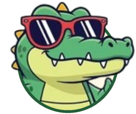 WordGator mascot: a cartoon alligator in sunglasses
